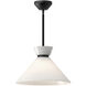 Alora Mood Halston 1 Light 14.13 inch Matte Black Pendant Ceiling Light