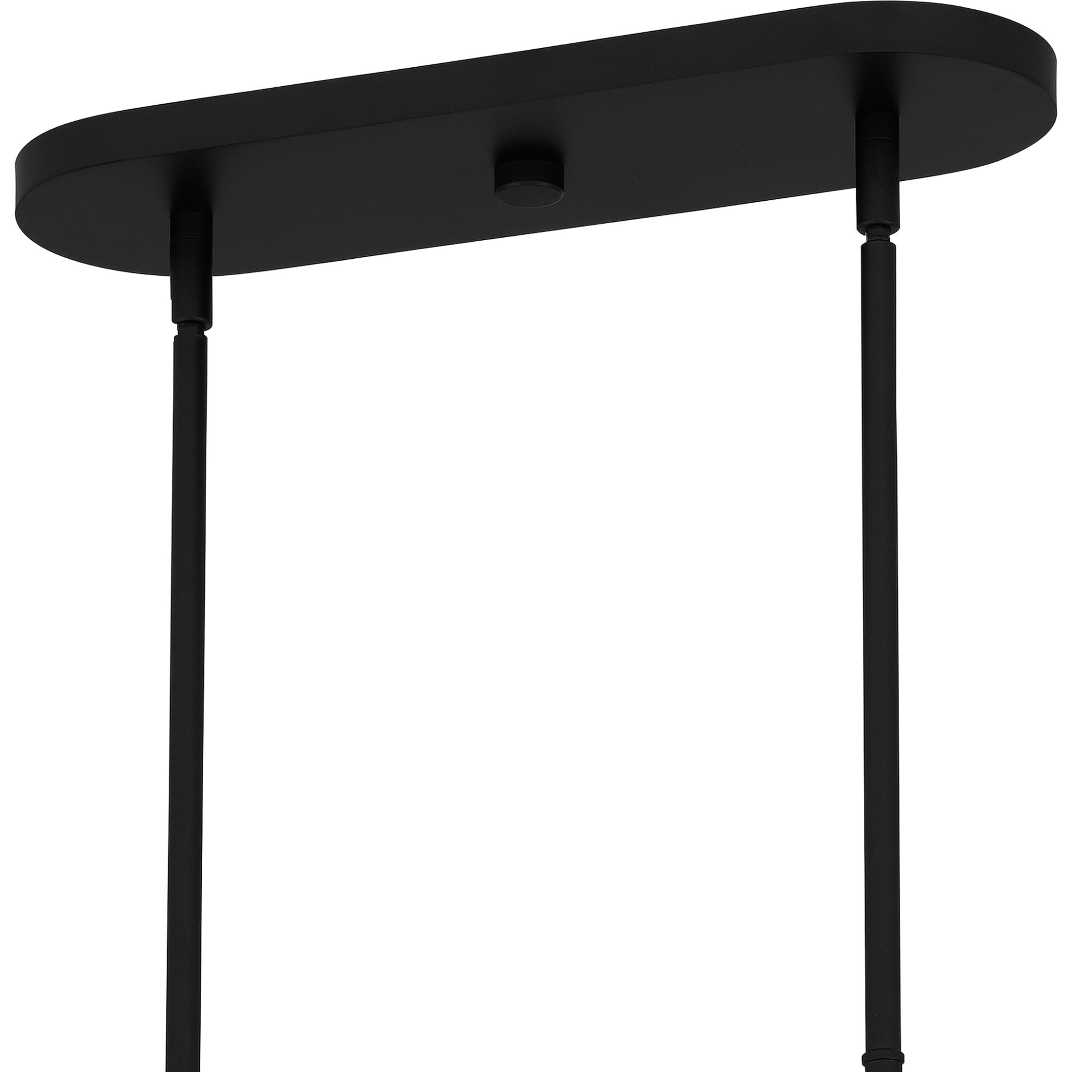 Hendrix 9 Light 42 inch Matte Black Island Light Ceiling Light