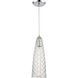 Glitzy 1 Light 5 inch Polished Chrome Mini Pendant Ceiling Light