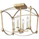 Sean Lavin Thayer 4 Light 14.38 inch Antique Gild Semi-Flush Mount Ceiling Light