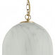 Patrice 1 Light 12 inch Aged Brass Pendant Ceiling Light
