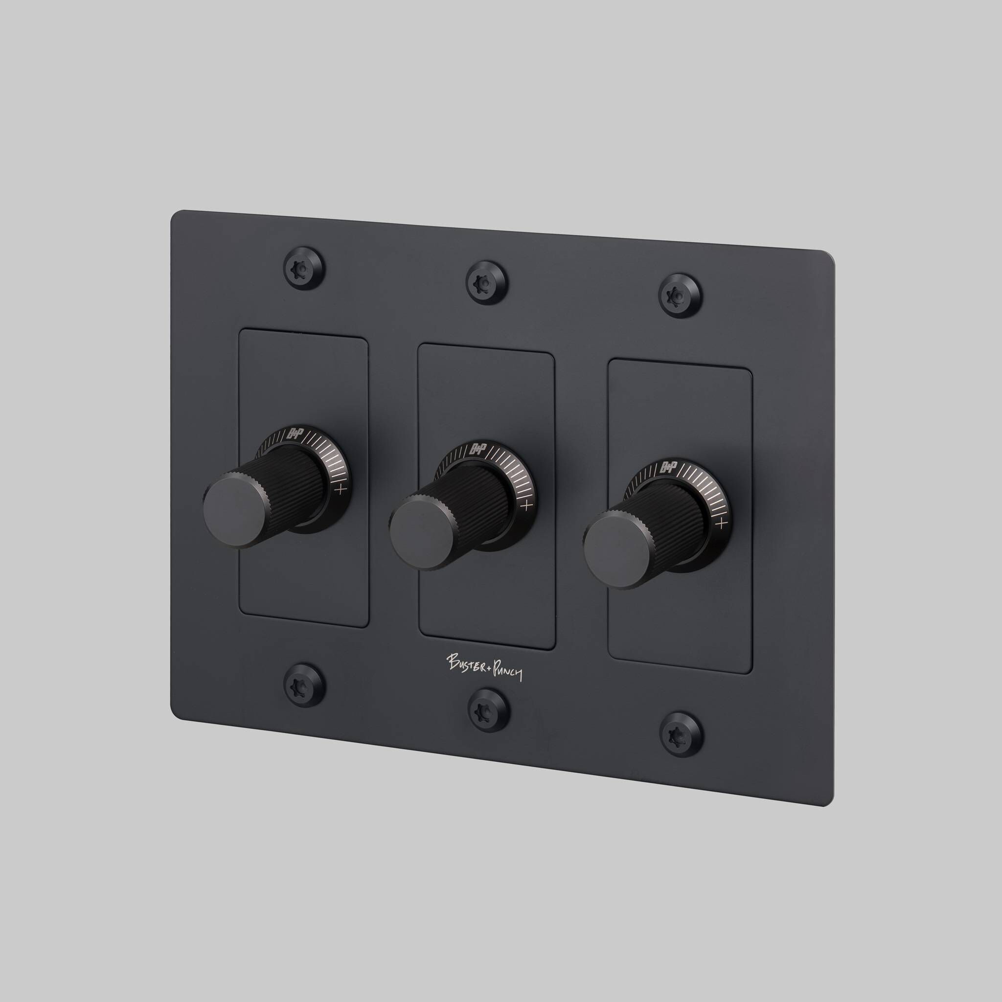 3G 100-120 Black Dimmer Switch, LED