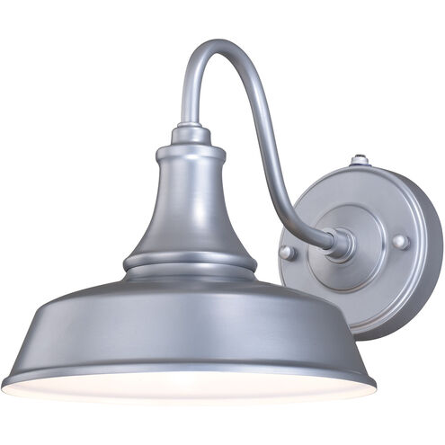 Dorado LED 9 inch Satin Silver and White Outdoor Wall