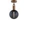 Forked LED 7.87 inch Brass Flush Mount Ceiling Light