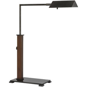Ray Booth Copse 22 inch 6.50 watt Bronze and Dark Walnut Pharmacy Desk Lamp Portable Light, Medium