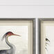 Heron Study 14220 Blue and Gray and Red and Green Framed Art