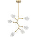 Blossom LED 31.8 inch Gilded Brass Chandelier Ceiling Light in 2700K LED, Modern Vine