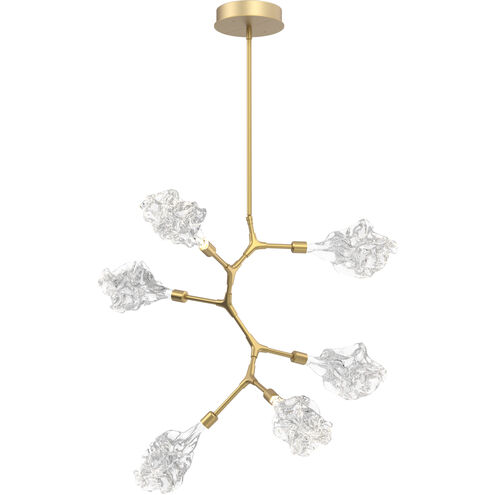 Blossom LED 31.8 inch Gilded Brass Chandelier Ceiling Light in 2700K LED, Modern Vine
