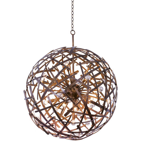 Ambassador 24 Light 34 inch Copper Patina Pendant Ceiling Light