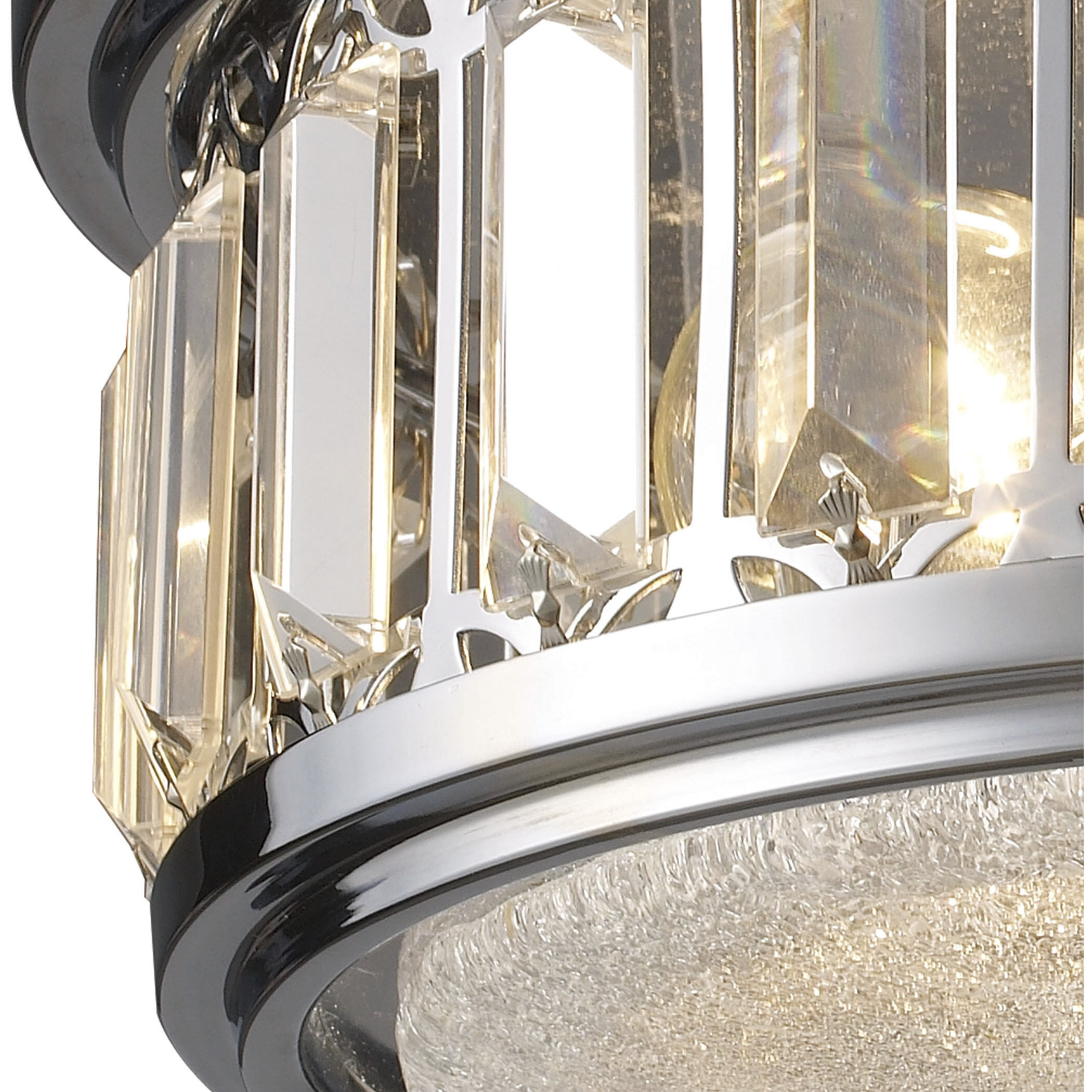 Salena 2 Light 13 inch Polished Chrome Flush Mount Ceiling Light