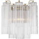 Addis Bath Wall Light in Tronchi Glass Clear