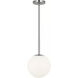 Nube 1 Light 9 inch Brushed Nickel Pendant Ceiling Light in Incandescent