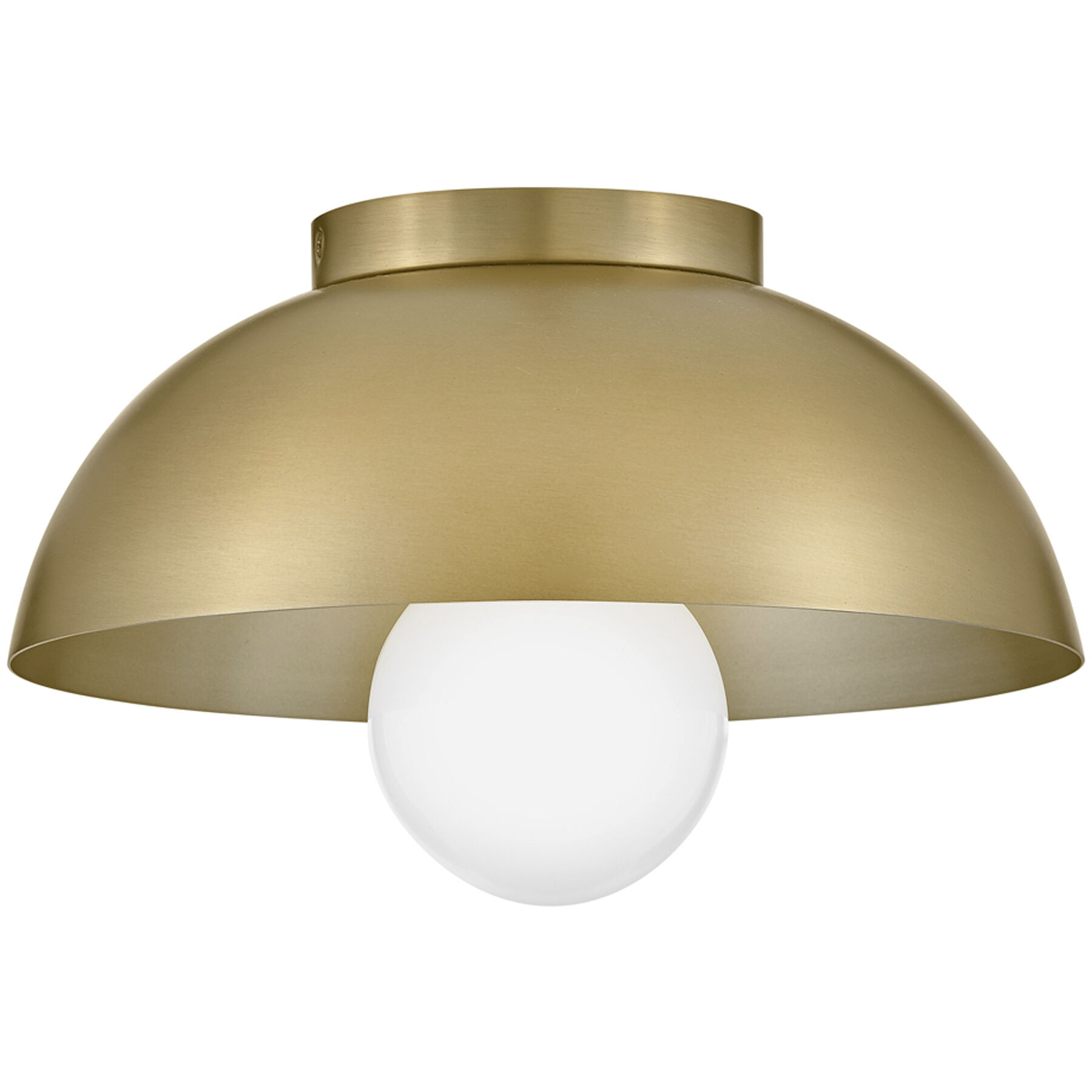 Stu LED 11 inch Lacquered Brass Foyer Light Ceiling Light, Flush Mount