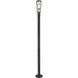 Helix 1 Light 93 inch Black Outdoor Post Mounted Fixture