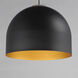 Foster LED 19.75 inch Black with Gold Single Pendant Ceiling Light in Black/Gold