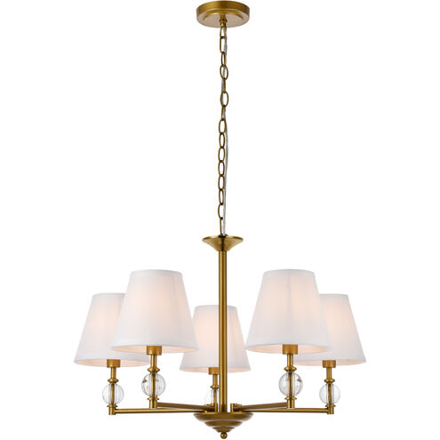 Bethany 5 Light 27.5 inch Brass Pendant Ceiling Light