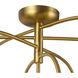 Alora Mood Fiona 9 Light 32.75 inch Brushed Gold Flush Mount Ceiling Light