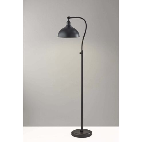 Adesso 3755-01 Wallace 57 inch 100.00 watt Black Floor Lamp Portable Light