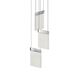 V Panels 3 Light 8.75 inch Polished Chrome Pendant Ceiling Light