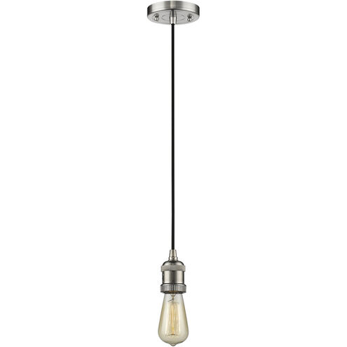 Franklin Restoration Halophane 1 Light 8.5 inch Brushed Satin Nickel Mini Pendant Ceiling Light in Incandescent, Clear Halophane Glass, Franklin Restoration