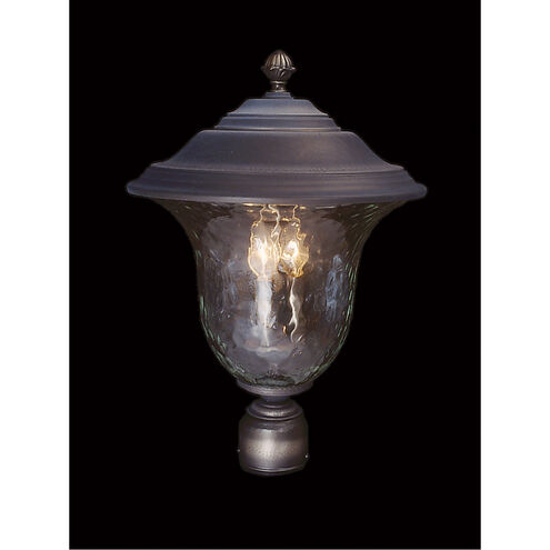 Carcassonne 3 Light 19 inch Raw Copper Exterior Post Mount