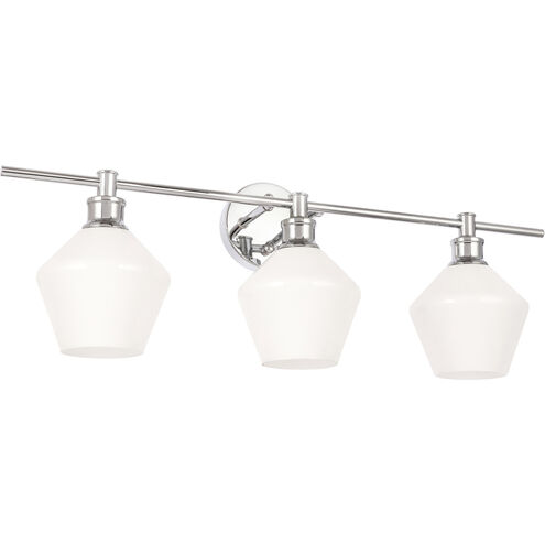 Gene 3 Light 28 inch Chrome Wall sconce Wall Light