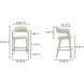 Martens 42.9 inch Beige Bar Stool