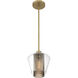 Kiruna 1 Light 8 inch Legacy Brass Mini Pendant Ceiling Light