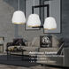 Bronx 3 Light 36 inch White Multi Pendant Ceiling Light