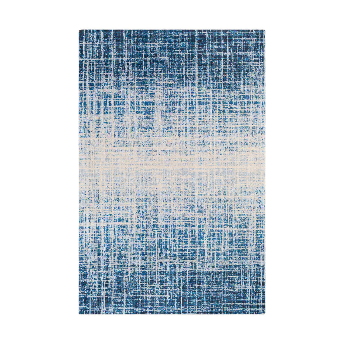 Amsterdam 90 X 60 inch Dark Blue/Pale Blue/Beige/Ink Rugs, Rectangle