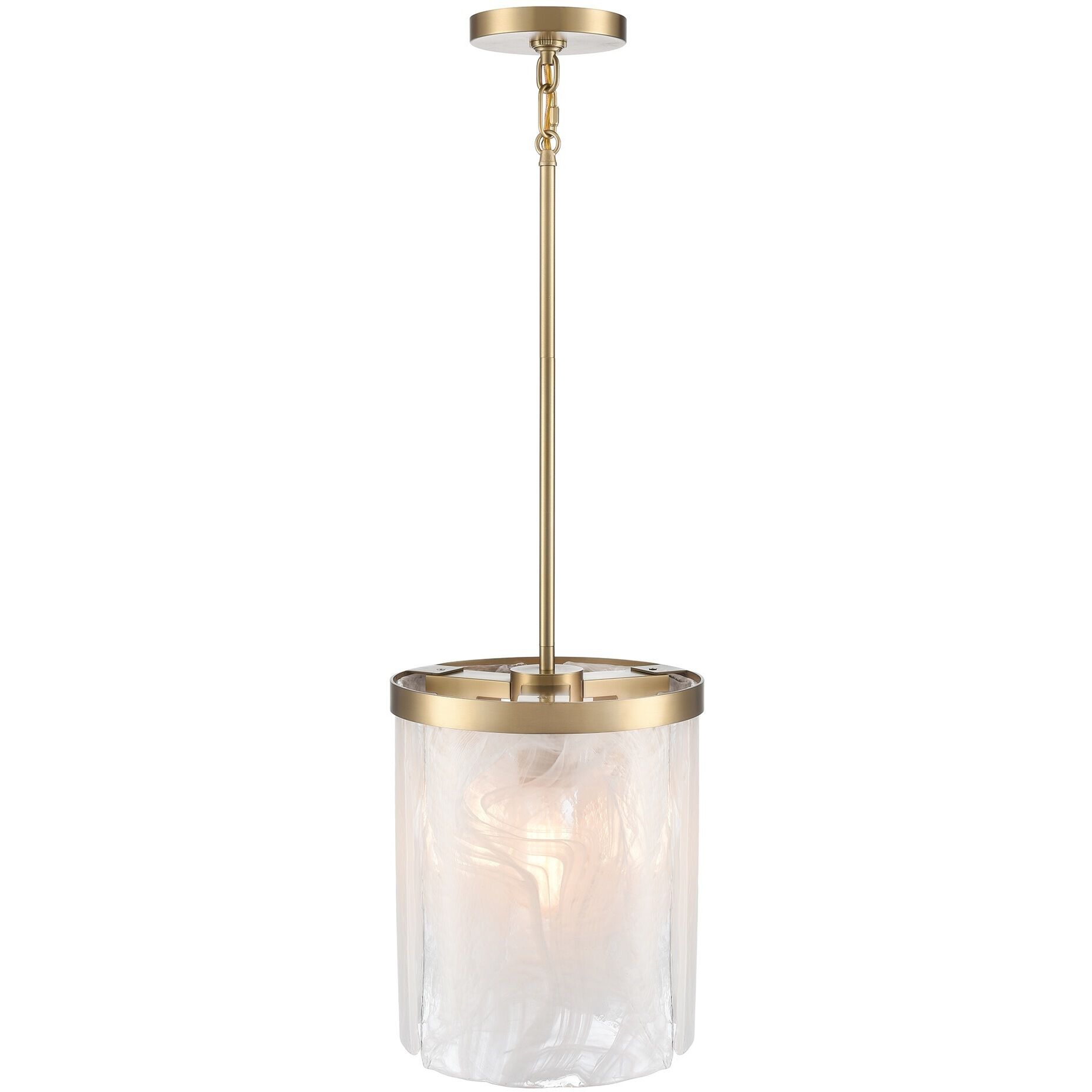 Skye 3 Light 10 inch Brushed Brass Pendant Ceiling Light
