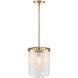 Skye 3 Light 10 inch Brushed Brass Pendant Ceiling Light