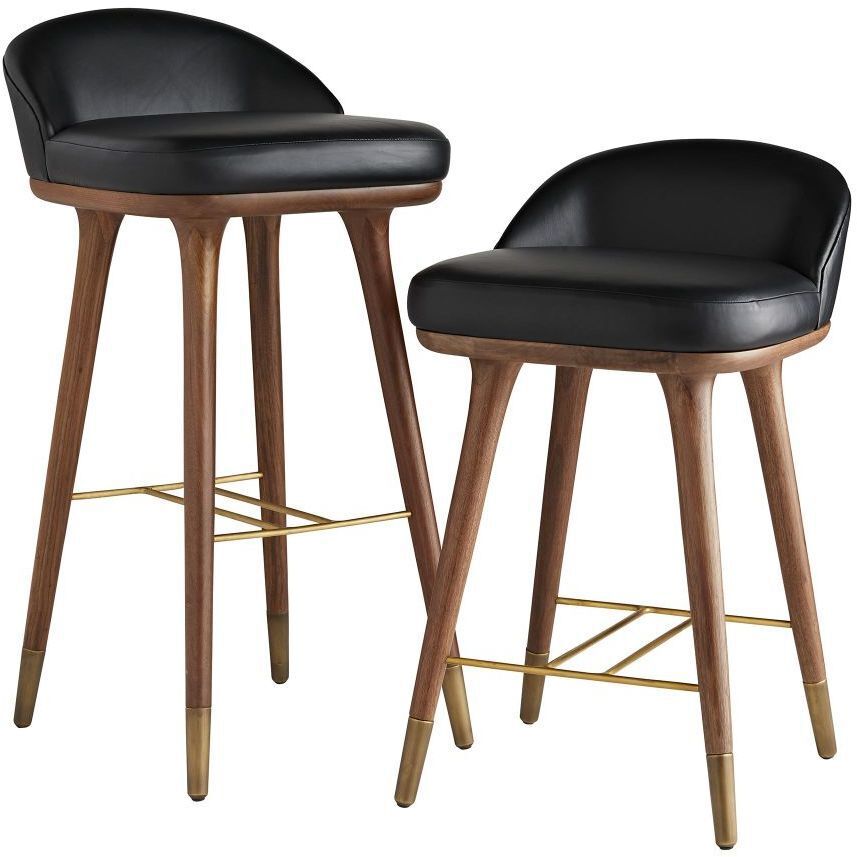 Walsh 29 inch Black Counter Stool