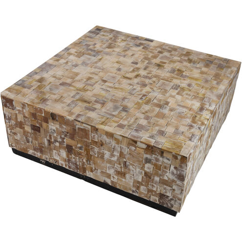 Mireille 39.4 X 39.4 inch Brown/Black Coffee Table