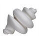 Spiral White Fiber Cement Decor Accessory