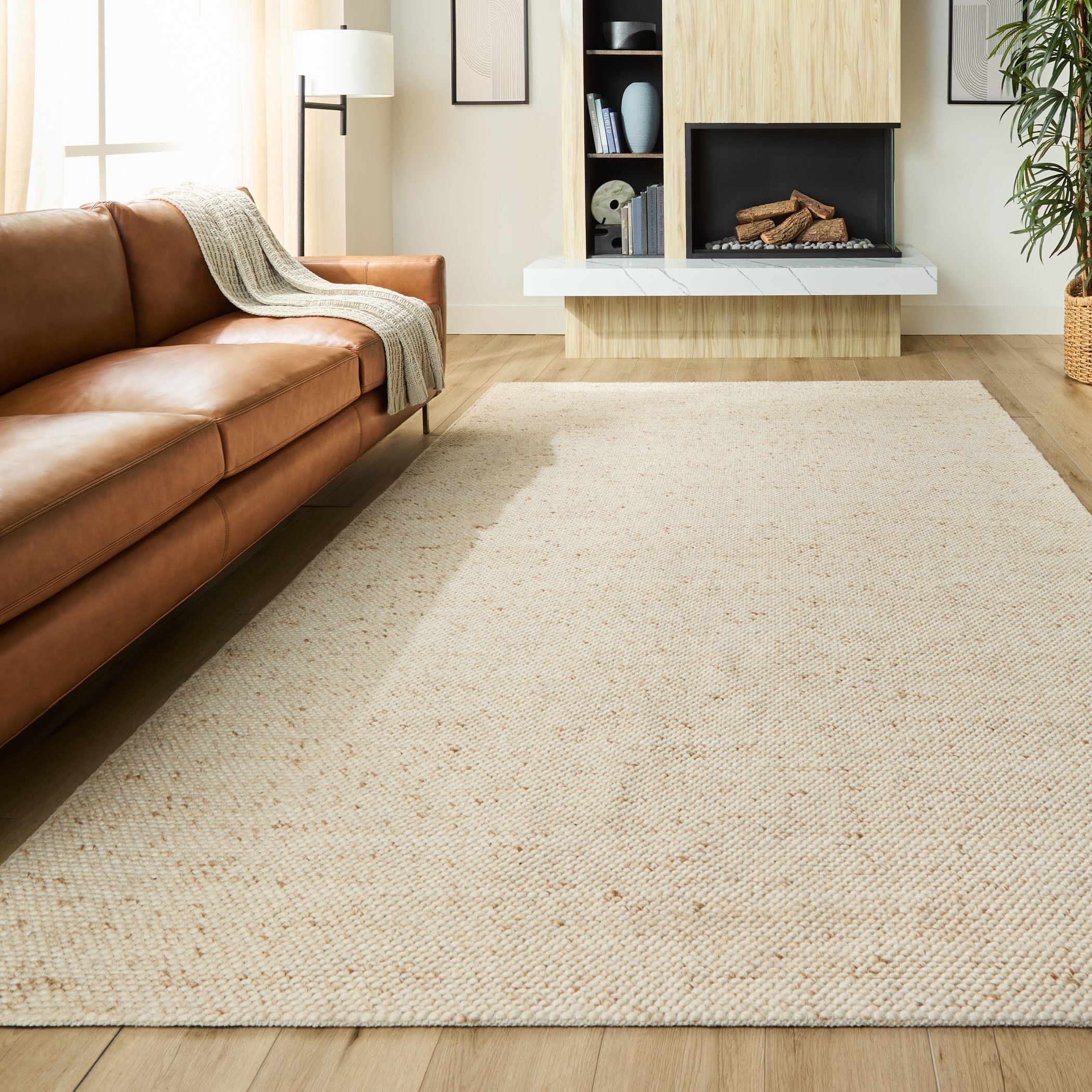 Brinda 90 X 63 inch Neutral Rug in 5 x 7