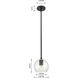 Downtown Urban Crown Point 1 Light 5.88 inch Matte Black Pendant Ceiling Light