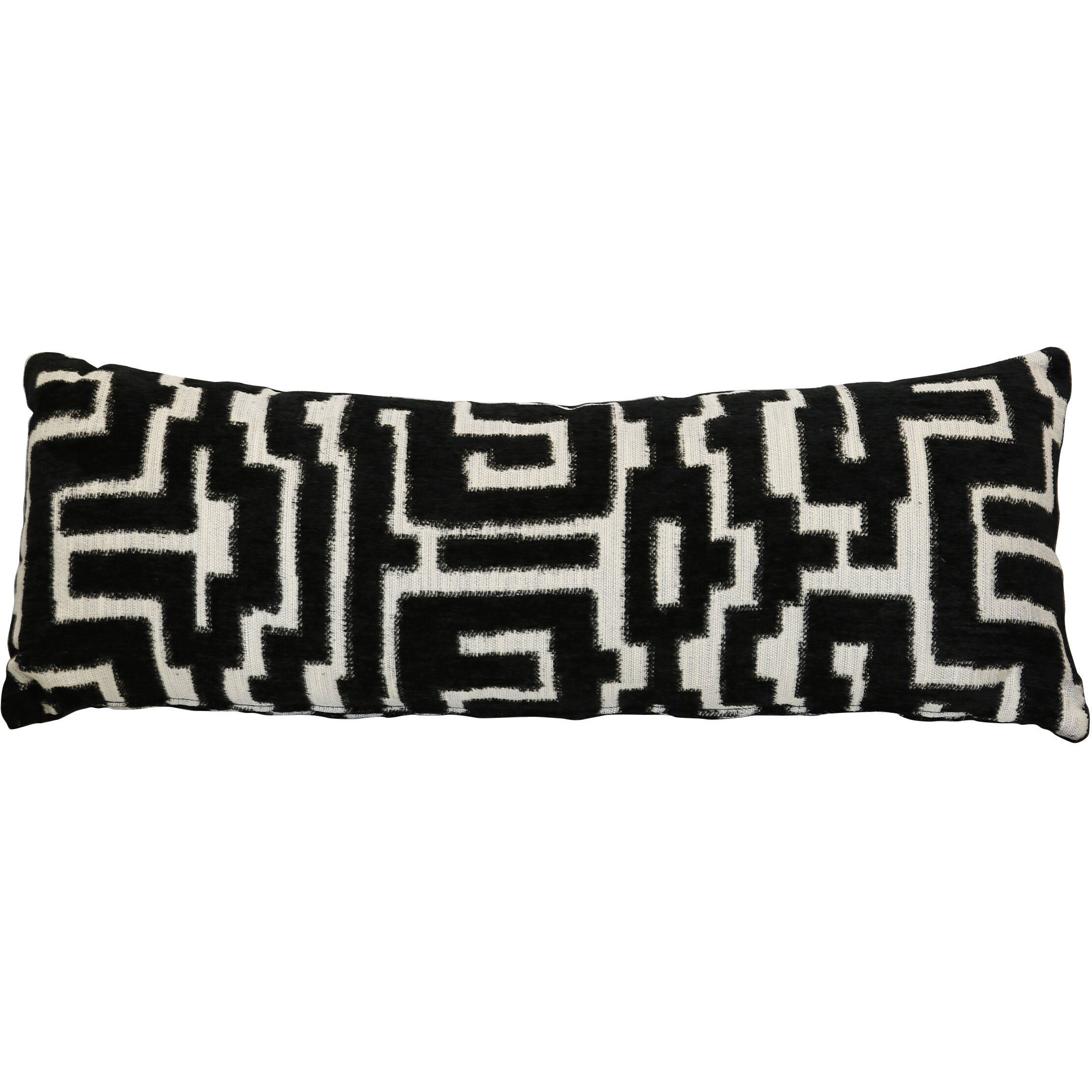 Santorini Pepper 36 X 2 inch Black and Beige Pillow
