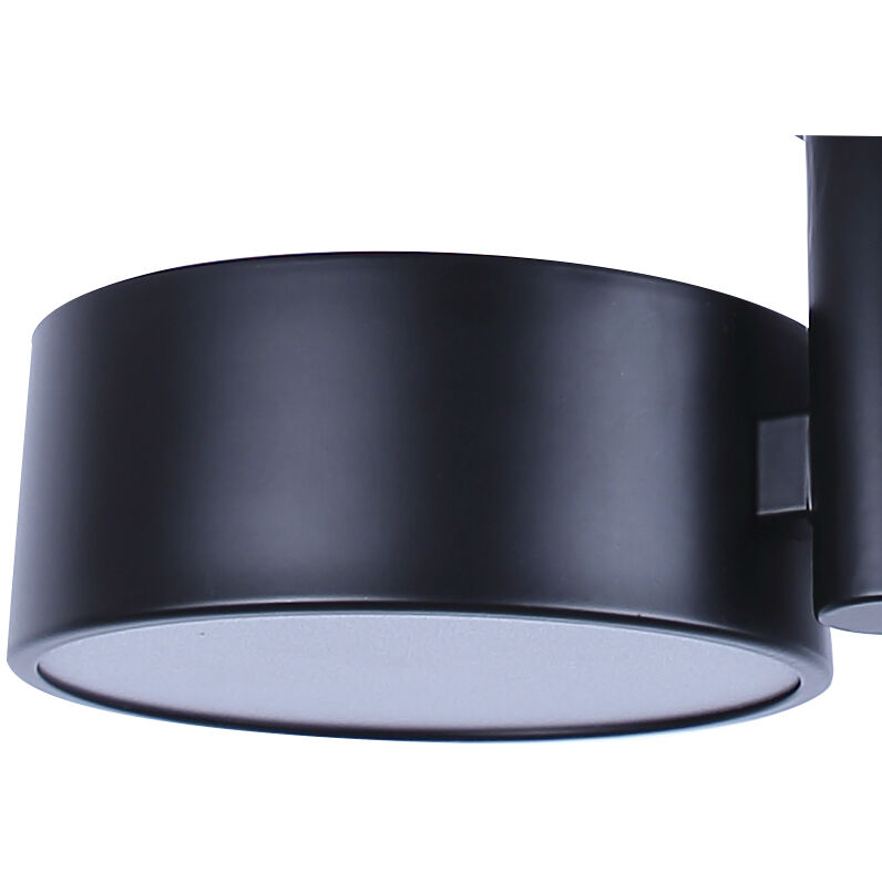 Montgomery LED 24.25 inch Black Semi-Flush Mount Ceiling Light