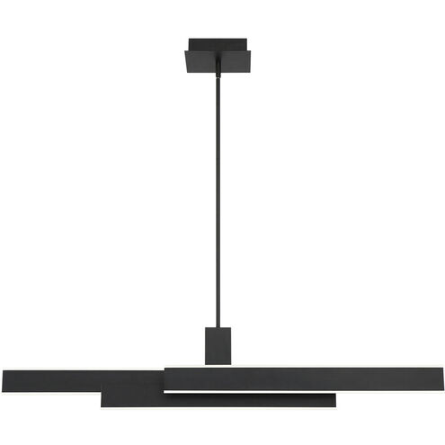Cameno Linear Chandelier Ceiling Light in Black