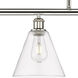 Ballston Ballston Cone LED 48 inch Polished Nickel Island Light Ceiling Light in Clear Glass