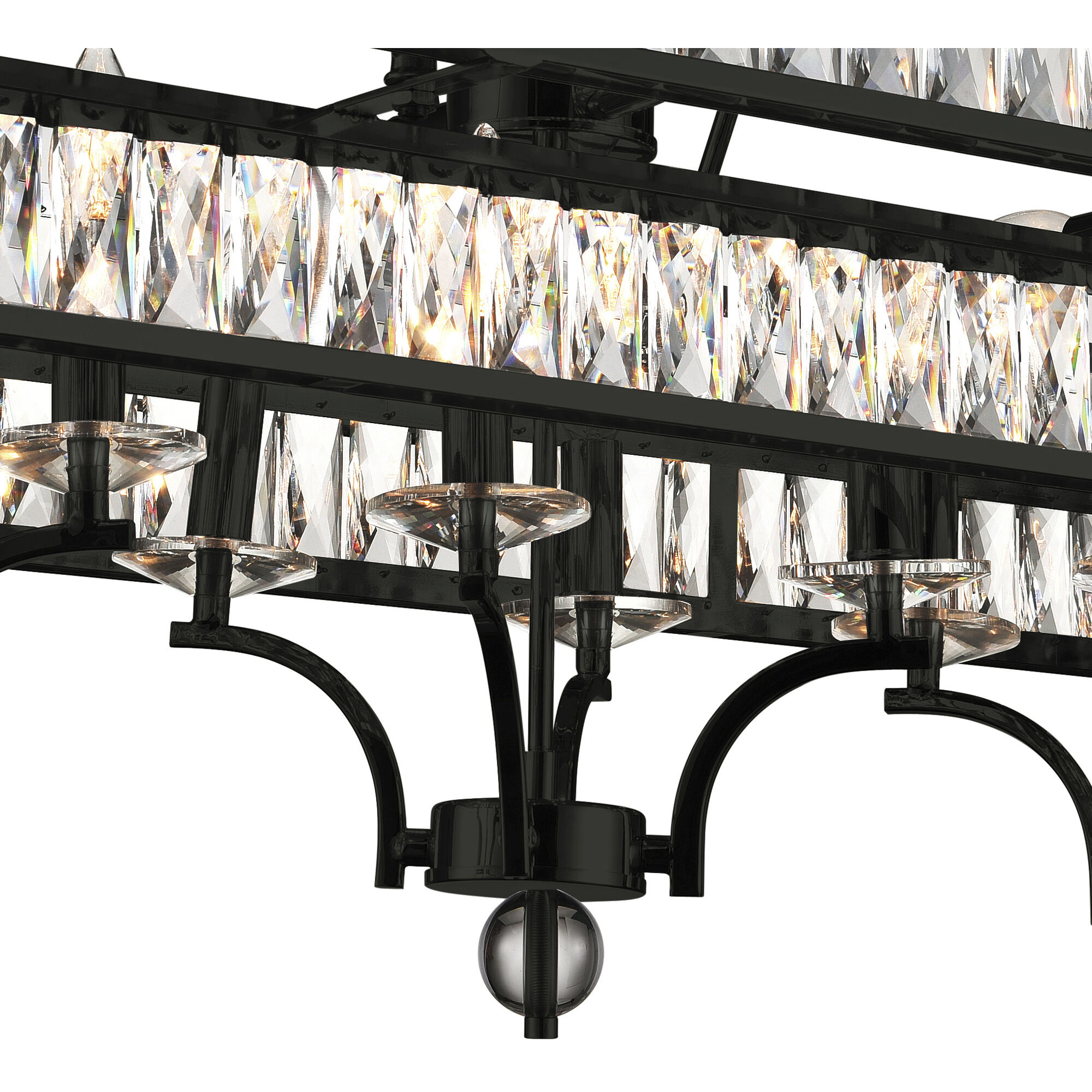 Shalia 20 Light 47 inch Black Island/Pool Table Light Ceiling Light