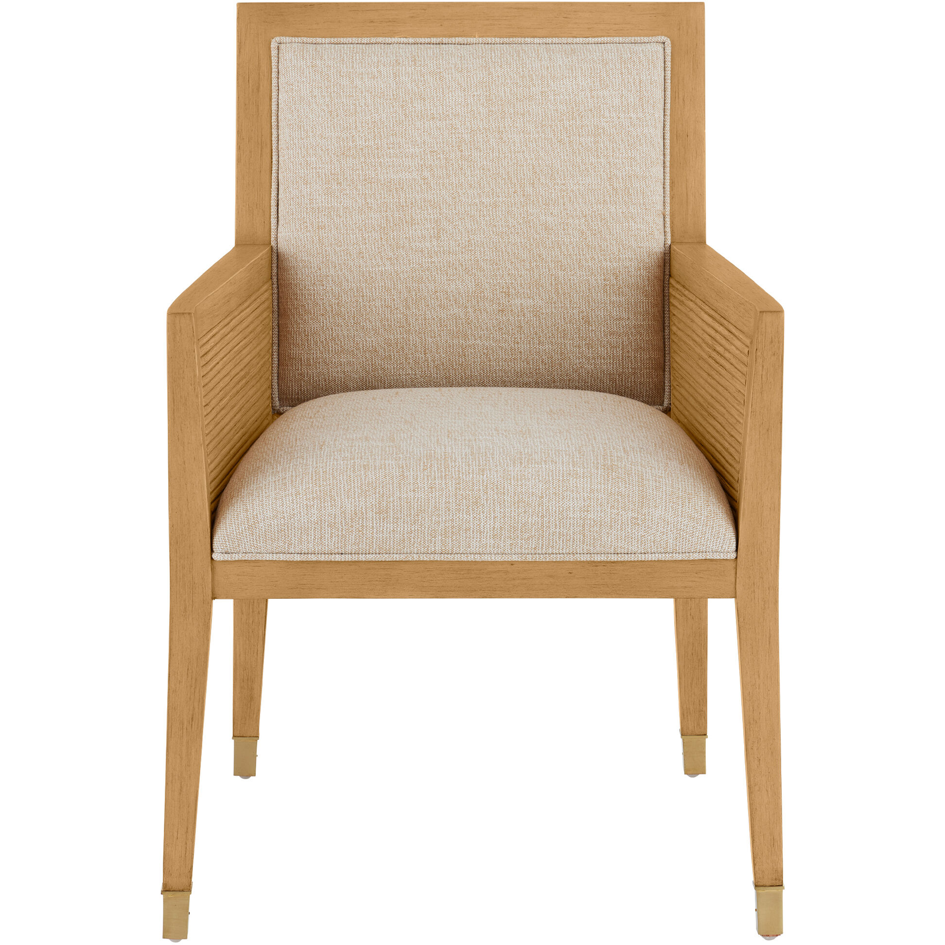 Santos Sea Sand/UV Liller Malt/Satin Brass Armchair