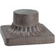 The Great Outdoors 5.88 inch Vintage Rust Outdoor Pier Mount, The Great Outdoors