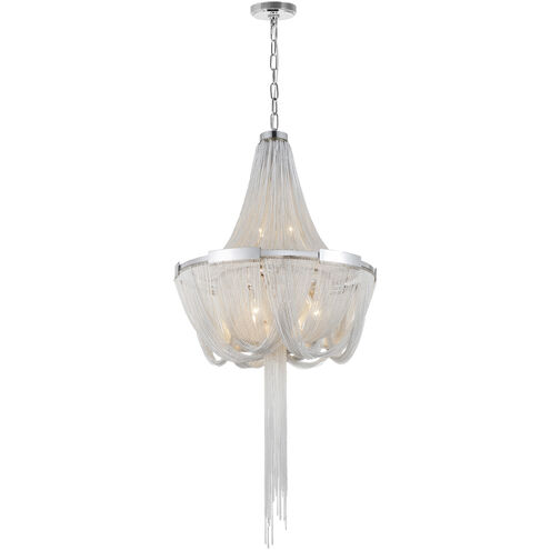 Enchanted 6 Light 20 inch Chrome Down Chandelier Ceiling Light