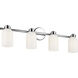 Shae 4 Light 32 inch Chrome Vanity Light Wall Light