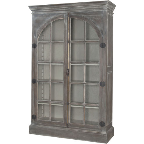 Manor Manor Greige with Clear and Bronze Cabinet, Arched Door