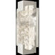 Terra Wall Sconce Wall Light in Silver, Clear Studio Glass