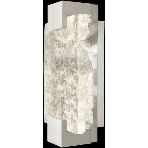 Terra Wall Sconce Wall Light in Silver, Clear Studio Glass