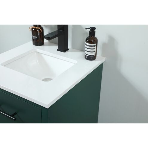 Cyrus 19 X 18 X 33.5 inch Green Vanity Sink Set